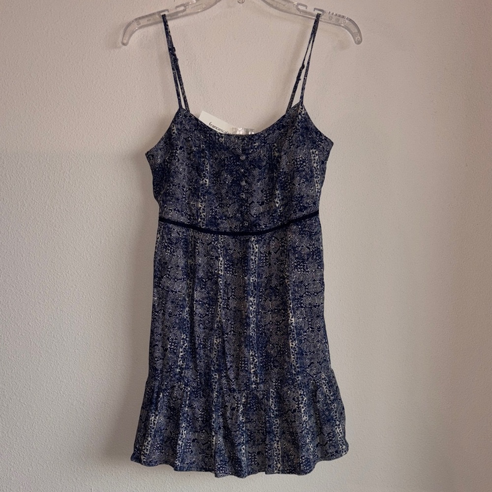 Blue Rain Tribal Print Sundress Size Small